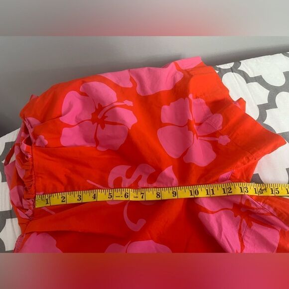 Staud Georgia Red Floral Romper size 2 - Picture 7 of 9